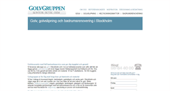 Desktop Screenshot of golvgruppen.se